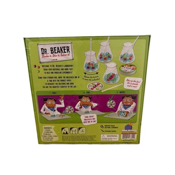 Brand New Sealed Blue Orange USA Dr. Beaker’s Laboratory Shake It Stir It - Picture 3 of 3